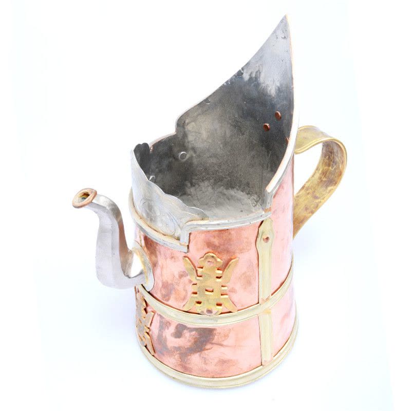 藏式纯手工铜敞口酒壶图片