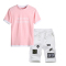 818款夏季短袖休闲运动套装男装青少年潮流T恤学生韩版夏天衣服两件套