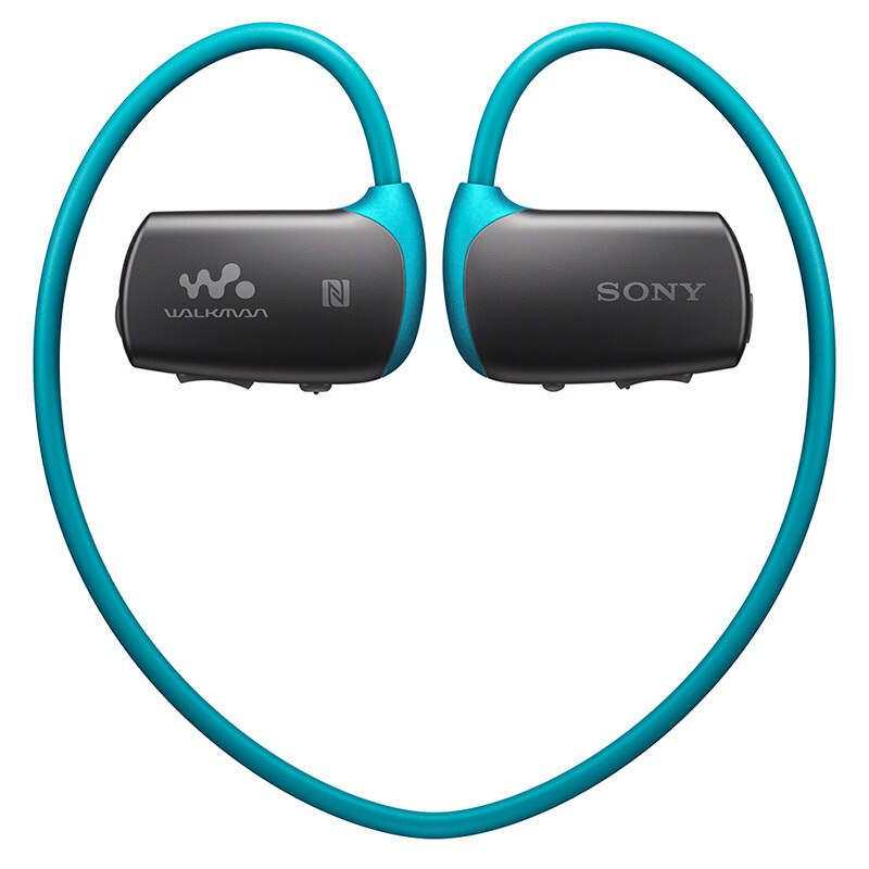 索尼（SONY）可穿戴式运动防水耳机mp3播放器 NWZ-WS615/W 蓝牙智能 16G