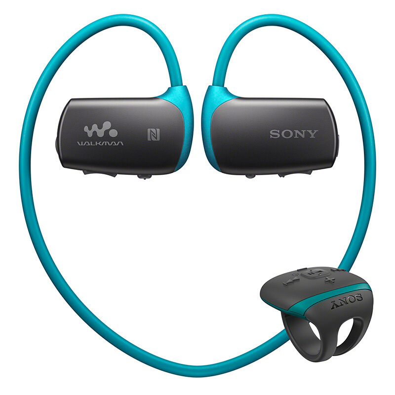 索尼（SONY）可穿戴式运动防水耳机mp3播放器 NWZ-WS615/W 蓝牙智能 16G