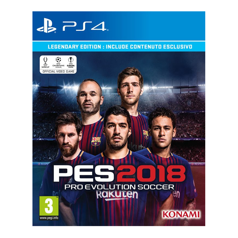 索尼（SONY）PS4 正版游戏 PES2018 足球 港版中文
