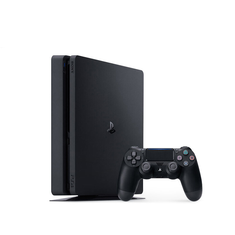 索尼（SONY） PS4港版游戏主机 ps4 slim娱乐游戏机 黑色 500G+《美国末日》港版中文 组合版