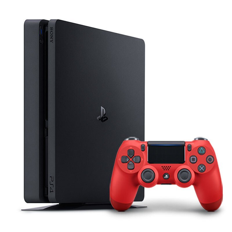 索尼(SONY) [ps4官方配件]索尼 ps4 pro slim 原装 手柄 游戏手柄 红色