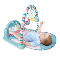 HX 20104 纯粉系脚踏钢琴健身架遥控版（加厚大方毯）婴幼儿童玩具