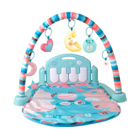 HX 20104 纯粉系脚踏钢琴健身架遥控版（加厚大方毯）婴幼儿童玩具