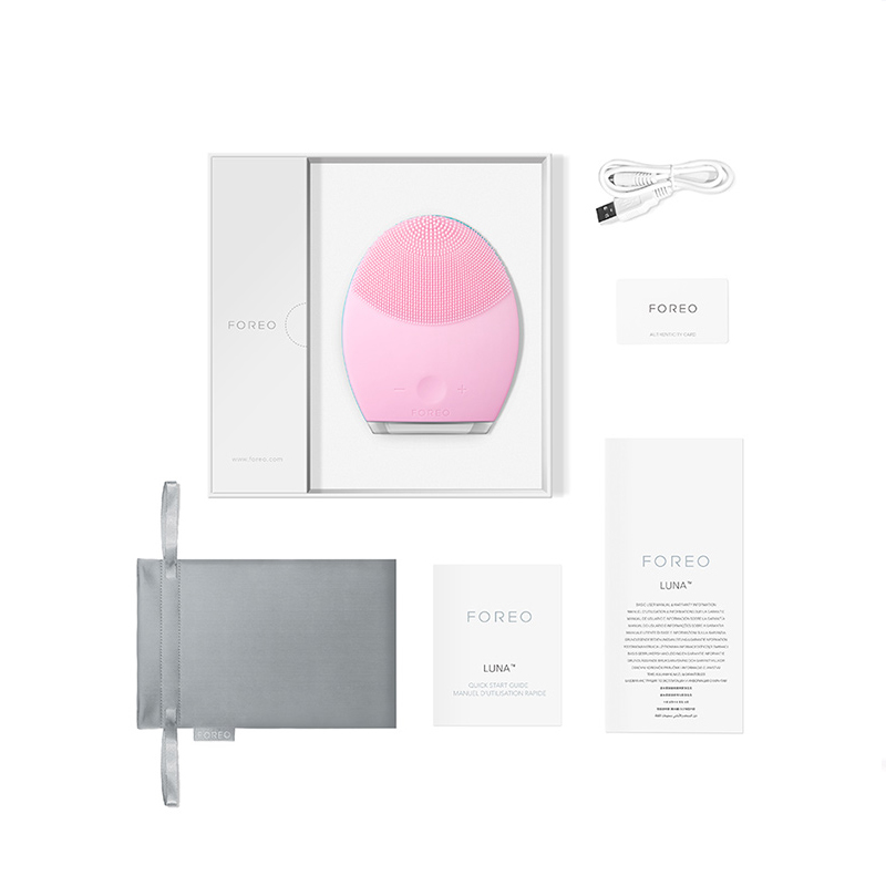 斐珞尔(FOREO)luna2代 洁面仪 露娜二代洗脸刷毛孔清洁器 绿色 震动按摩 油性肌肤(亚洲版)官网注册两年包换