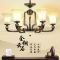 阿库琉斯新中式全铜吊灯云石餐厅现代中国风古典仿古复古欧式美式客厅灯具9037