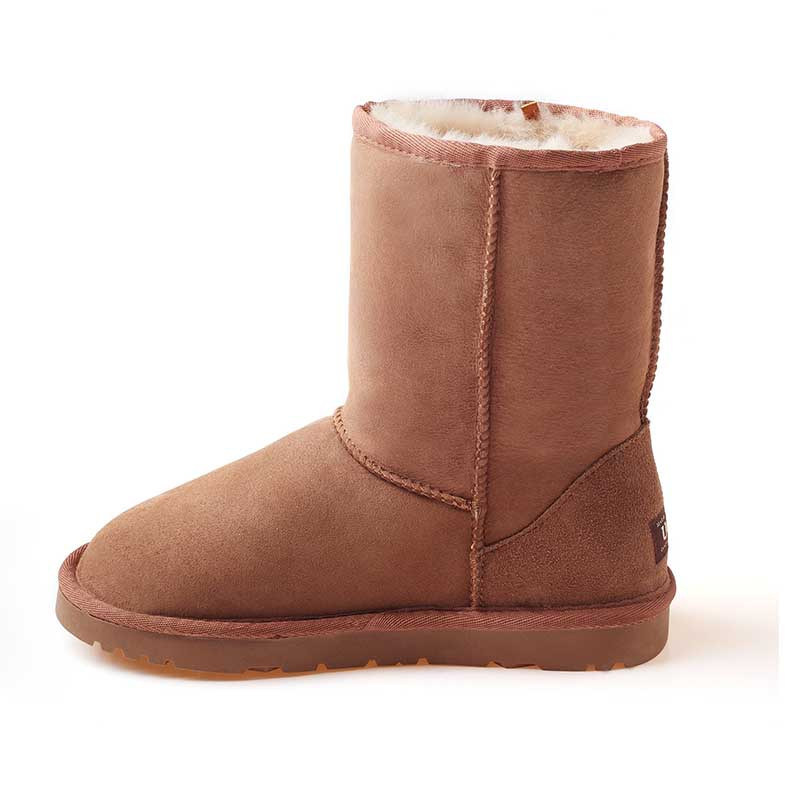 OZWEAR UGG OB002-II女鞋防泼水中筒雪地靴女鞋羊皮毛一体