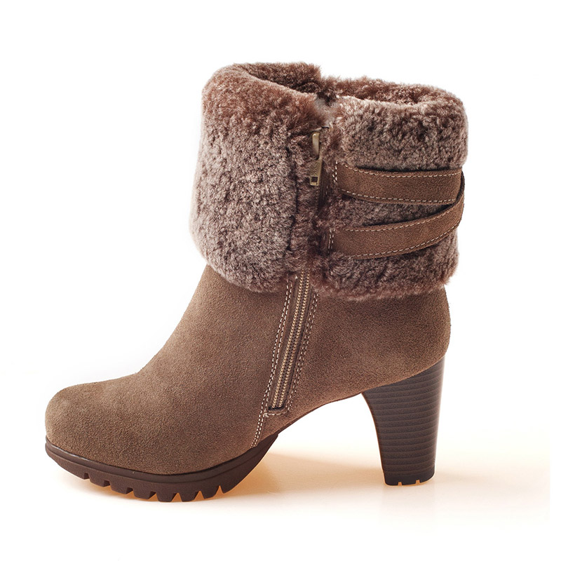 OZWEAR UGG OB073女鞋高跟鞋时尚雪地靴女靴