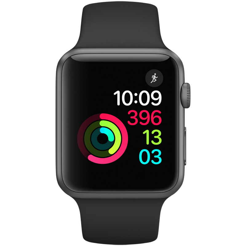 【二手95新】苹果/Apple Watch Sport Series 1 二代苹果手表 深空灰色38mm黑色运动型