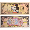 邮币商城 外国钱币 2008年 米老鼠诞生80周年 美国迪士尼乐园纪念钞 面值1美元 米奇 单张纸币 收藏联盟 钱币藏品