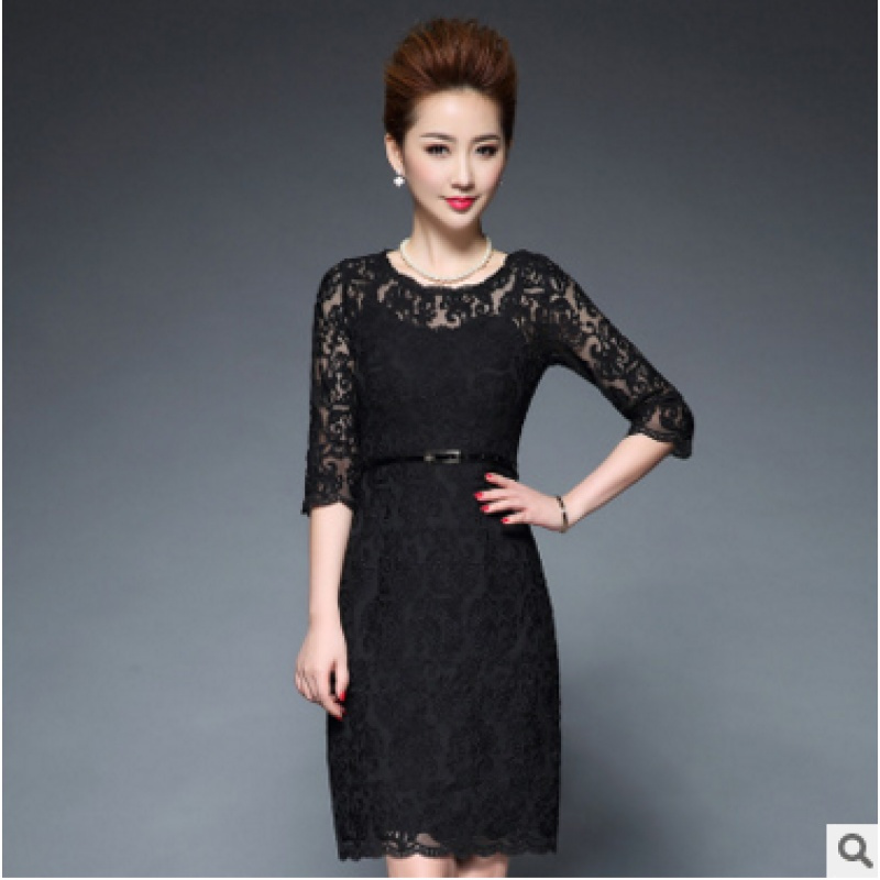 参加婚礼高档新娘妈妈装婆婆婚宴礼服蕾丝旗袍