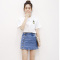828新款软妹小套装裙矮个子两件套高腰连衣裙子女夏2017新款学生韩版清新-定制款