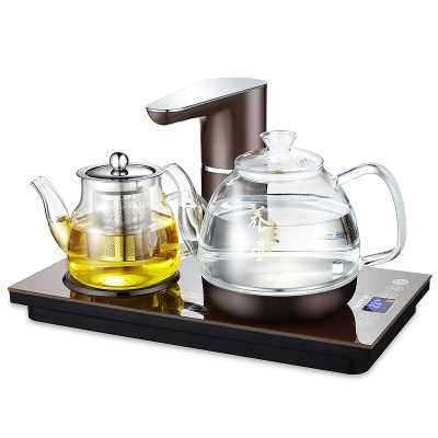 奥克斯(AUX)电水壶全自动上水电智能热水壶全自动旋转电茶炉玻璃茶艺壶茶具电茶壶