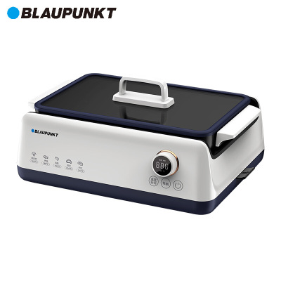 蓝宝(BLAUPUNKT)无烟烧烤炉电烤盘家用小型不粘室内多功能烤锅肉串煎烤机烤肉锅烧烤神器电烤炉BP-SK01