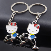 枫博贵族FONTBONNE现货金属滴油hello kitty 猫情侣钥匙扣宠物小精灵钥匙扣礼品赠品