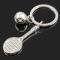 枫博贵族FONTBONNE现货批发金属网球 网球拍钥匙扣 创意网球俱乐部活动小礼品可定制