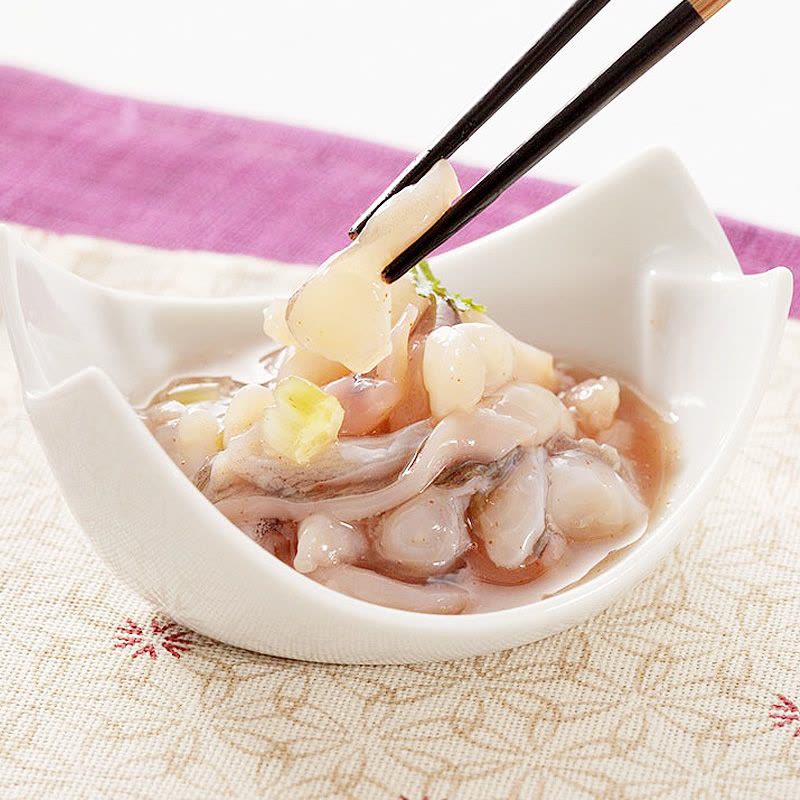 渔鼎鲜 冷冻芥末章鱼 500g/盒 日式料理开胃前菜即食章鱼片图片