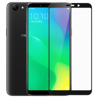 [买2送手机壳]轻万适用oppoa79钢化膜全屏玻璃贴膜丝印黑色oppo手机保护膜