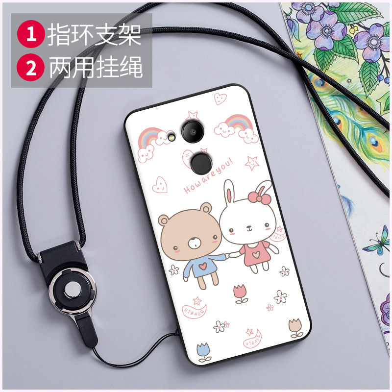 华为荣耀v9play手机壳honor paly软壳v9play定制jmm-al00挂绳piay定制
