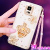 三星S5软套SM-G9009D挂脖手机外壳SMG9008W防摔9006v水钻5s软潮女定制
