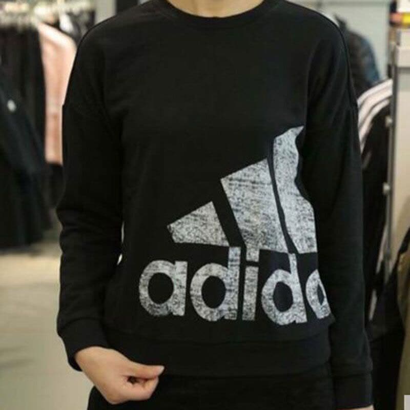 Adidas阿迪达斯女装卫衣2017冬季新款休闲运动套头衫CF3775图片