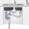 厨房洗菜盆下水管 水槽下水器双槽单槽水池排水管不锈钢配件 C010 11cm下水器 接口4.5cm(带提篮)