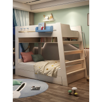 上下床平行儿童床大人双层床阿斯卡利两层多功能高低床上下铺同宽子母床