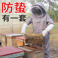 阿斯卡利养蜂防护服装蜜蜂工具防蜂衣连体透气全套加厚手套