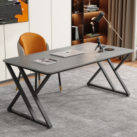 阿斯卡利岩板电脑桌台式家用卧室轻奢桌子简约书桌办公桌椅组合游戏电竞桌