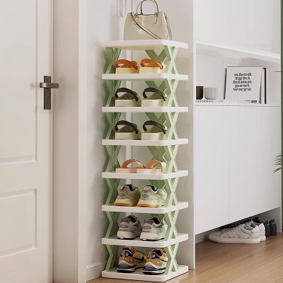 阿斯卡利(ASCARI)鞋架家用简易收纳省空间分层隔板多层塑料小窄鞋柜