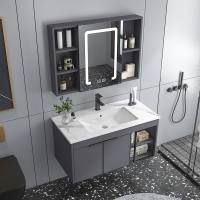 阿斯卡利(ASCARI)卫生间洗手盆柜组合陶瓷一体智能镜柜壁挂式主卧浴室柜洗漱盆面盆