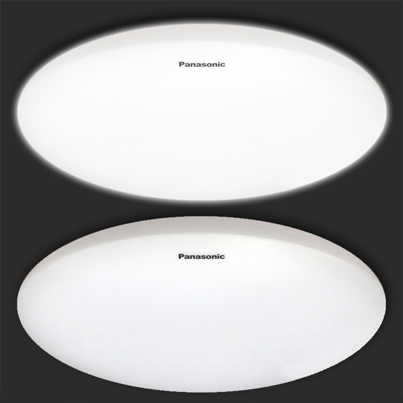 松下(Panasonic)LED吸顶灯书房灯儿童房素白灯罩圆形简约现代卧室灯具灯饰19W