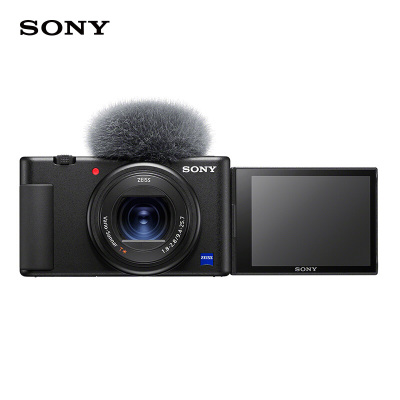 索尼(SONY)ZV-1 Vlog相机 4K视频/美肤拍摄/强悍对焦/学生/入门 (ZV1) 白色 数码相机