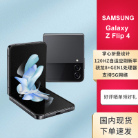 三星 SAMSUNG Galaxy Z Flip4 掌心折叠设计 立式自由拍摄系统 小屏大用 8GB+512GB灰 5G折叠屏手机 港/台版