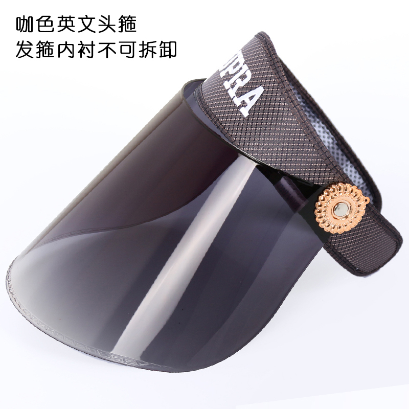 夏季防紫外线遮阳帽女防晒空顶帽太阳帽骑车电动车摩托车防风帽子定制