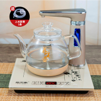 古达全自动上水壶电热烧水壶茶台一体家用煮茶具器泡茶保温电磁炉专用 高档玻璃单炉款[全自动]金色