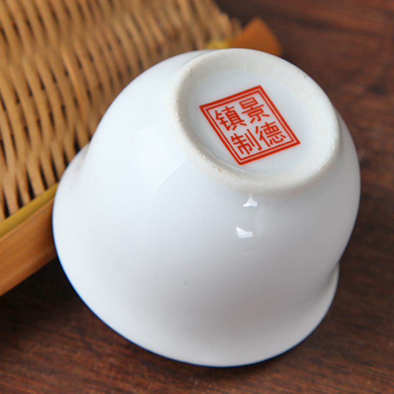景德镇陶瓷白酒酒具套装温酒壶清酒烫酒壶黄酒器温酒具 雪景半斤