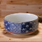 汤碗 陶瓷汤碗大号 日式釉下彩手绘大汤碗面碗 大红花