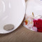 碗具套装景德镇陶瓷高脚碗家用骨瓷4.5英寸米饭碗防烫手微波炉适用10个装 金色玫瑰