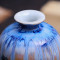 景德镇陶瓷创意花瓶客厅插花花器现代工艺品家居装饰摆件送底座年年有余葫芦