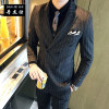 丹杰仕新款韩版休闲商务时尚绅士西装外套男装英伦修身灰色单件小装西装