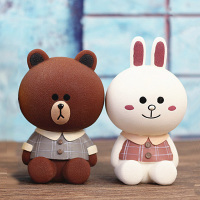 可爱布朗熊存钱罐储蓄罐防摔大号韩国创意男女孩成人儿童卡通礼物