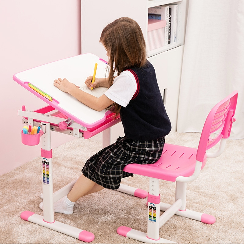 舒厅创意家居 儿童学习桌书桌学习儿童桌小学生写字桌椅学习课桌椅可升降桌椅套装