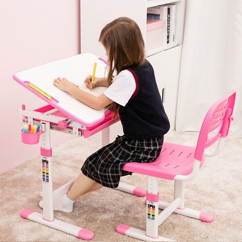 舒厅创意家居 儿童学习桌书桌学习儿童桌小学生写字桌椅学习课桌椅可升降桌椅套装图片