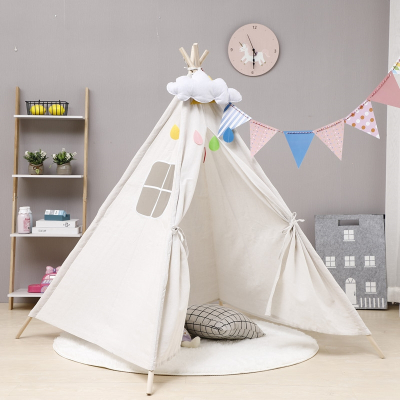 儿童小帐篷游戏屋闪电客室内室外儿童木帐篷玩具屋公主帐篷