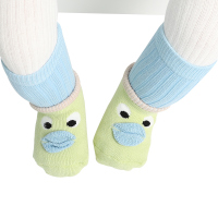 JEENH 婴儿袜子秋冬纯棉加厚儿童中长筒袜0-1-3岁宝宝两件袜套