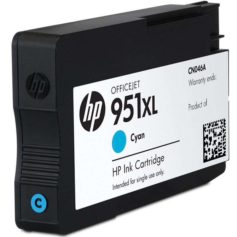 惠普(HP) CN046AA 951XL 青色墨盒(适用Officejet Pro 8600 8600 8610)图片