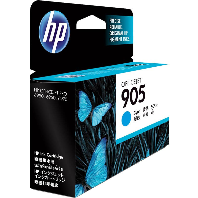 惠普(HP)T6L89AA 905 青色墨盒(适用OfficeJet 6960 6970)高清大图