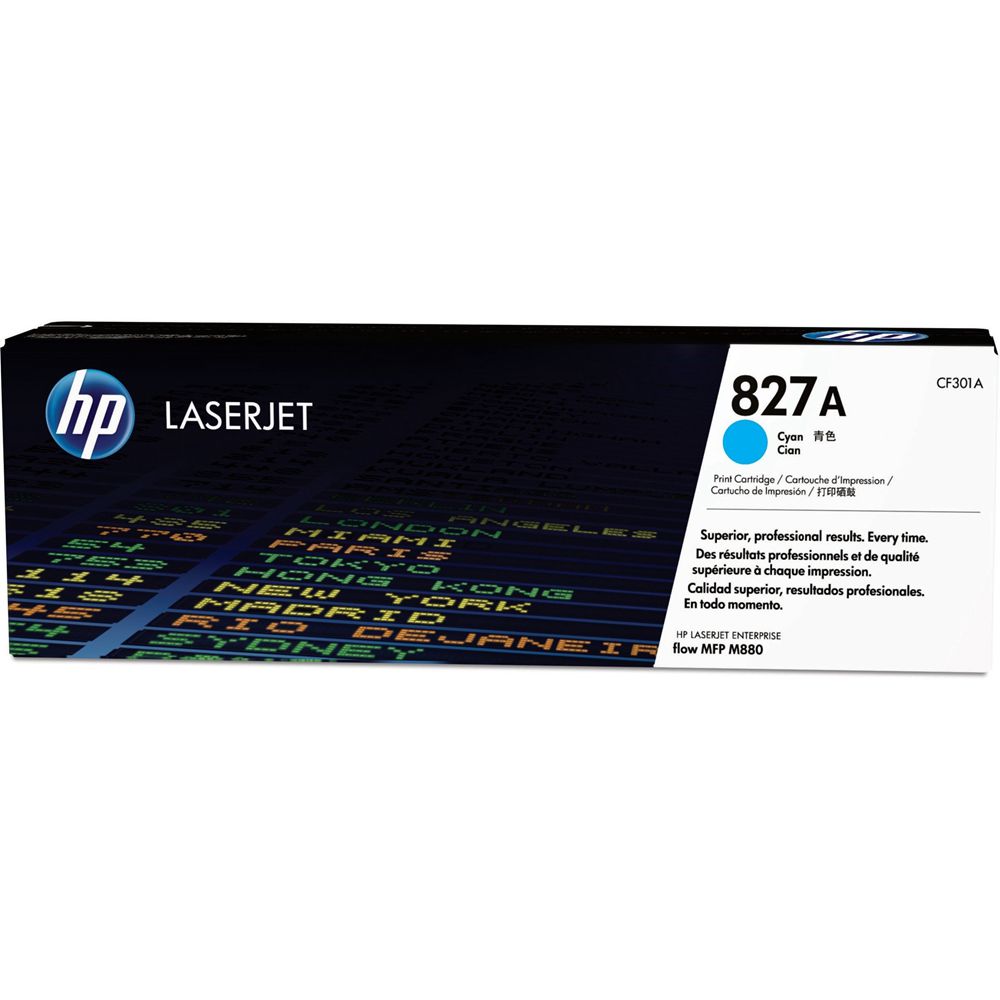 惠普（HP）827A 青色碳粉盒 CF301A（适用LaserJet Enterprise flow M880）高清大图